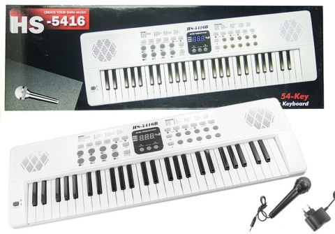 LEAN Toys Elektryczne pianinko z mikrofonem USB LEAN Toys Elektryczne pianinko z mikrofonem USB