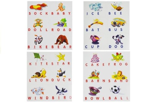 LEAN Toys Gra Do Nauki Angielskiego Dopasuj Literki 30 kart LEAN Toys Gra Do Nauki Angielskiego Dopasuj Literki 30 kart