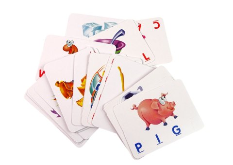 LEAN Toys Gra Do Nauki Angielskiego Dopasuj Literki 30 kart LEAN Toys Gra Do Nauki Angielskiego Dopasuj Literki 30 kart