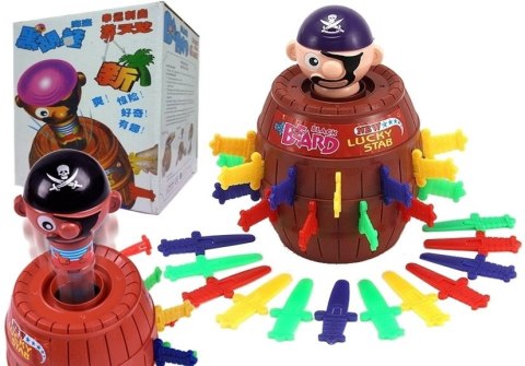 LEAN Toys Gra Ukłuj Pirata Wyskakujący Pirat 24 Sztylety LEAN Toys Gra Ukłuj Pirata Wyskakujący Pirat 24 Sztylety