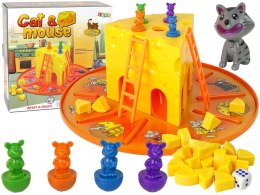 LEAN Toys Gra Zręcznościowa Kot i Mysz