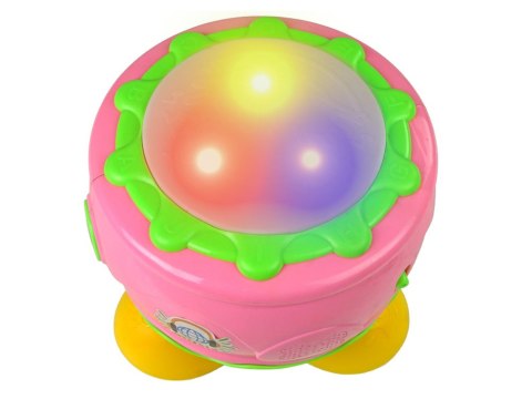 LEAN Toys Interaktywny Grający Bębenek dla Malucha Różowy LEAN Toys Interaktywny Grający Bębenek dla Malucha Różowy