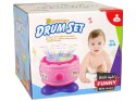 LEAN Toys Interaktywny Grający Bębenek dla Malucha Różowy