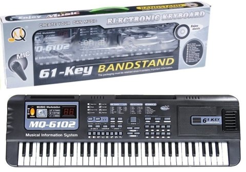 LEAN Toys Keyboard MQ-6102 61 Klawiszy Mikrofon Do Nauki LEAN Toys Keyboard MQ-6102 61 Klawiszy Mikrofon Do Nauki