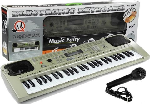 LEAN Toys Keyboard MQ807 Organy Pianinko + Mikrofon USB LEAN Toys Keyboard MQ807 Organy Pianinko + Mikrofon USB
