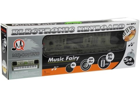 LEAN Toys Keyboard MQ807 Organy Pianinko + Mikrofon USB LEAN Toys Keyboard MQ807 Organy Pianinko + Mikrofon USB