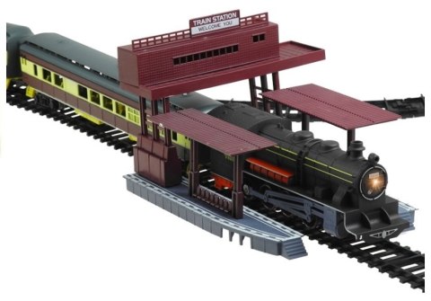 LEAN Toys Kolejka FENFA Gigant 7 Wagonów Światło 10m LEAN Toys Kolejka FENFA Gigant 7 Wagonów Światło 10m