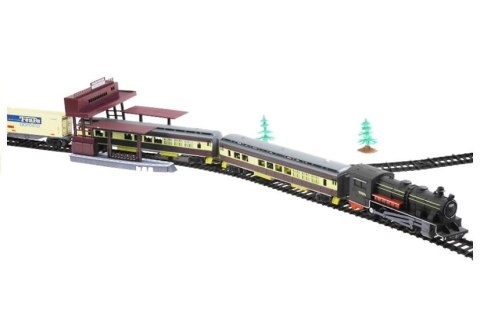 LEAN Toys Kolejka FENFA Gigant 7 Wagonów Światło 10m LEAN Toys Kolejka FENFA Gigant 7 Wagonów Światło 10m