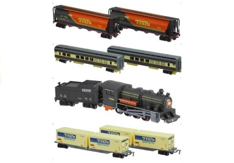 LEAN Toys Kolejka FENFA Gigant 7 Wagonów Światło 10m LEAN Toys Kolejka FENFA Gigant 7 Wagonów Światło 10m