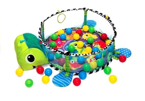 LEAN Toys Mata Edukacyjna Dla Maluszka Żółw 3w1 Basen Piłki LEAN Toys Mata Edukacyjna Dla Maluszka Żółw 3w1 Basen Piłki