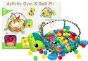 LEAN Toys Mata Edukacyjna Dla Maluszka Żółw 3w1 Basen Piłki