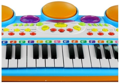 LEAN Toys Organy Pianinko Keyboard Perkusja Stołek LEAN Toys Organy Pianinko Keyboard Perkusja Stołek