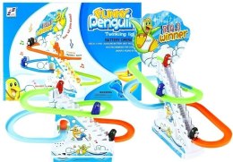LEAN Toys PINGWINY NA RUCHOMYCH SCHODACH ŚWIATŁO MELODIE