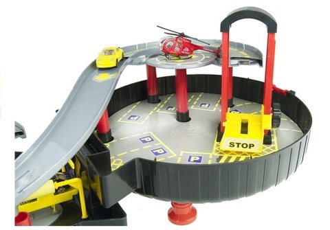 LEAN Toys Parking Garaż Samochodowy Koło Walizka Dwupoziomowy LEAN Toys Parking Garaż Samochodowy Koło Walizka Dwupoziomowy