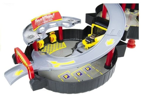 LEAN Toys Parking Garaż Samochodowy Koło Walizka Dwupoziomowy LEAN Toys Parking Garaż Samochodowy Koło Walizka Dwupoziomowy