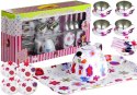 LEAN Toys Piękny Metalowy Serwis Do Herbaty Zestaw Kuchenny