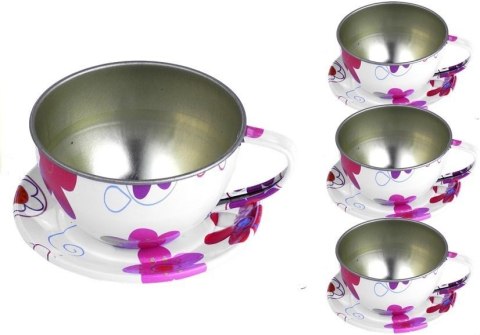 LEAN Toys Piękny Metalowy Serwis Do Herbaty Zestaw Kuchenny LEAN Toys Piękny Metalowy Serwis Do Herbaty Zestaw Kuchenny