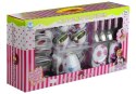 LEAN Toys Piękny Metalowy Serwis Do Herbaty Zestaw Kuchenny