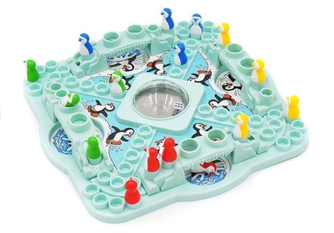 LEAN Toys Rodzinna Gra Chińczyk Pingwiny - Wyścig Pingwinów LEAN Toys Rodzinna Gra Chińczyk Pingwiny - Wyścig Pingwinów