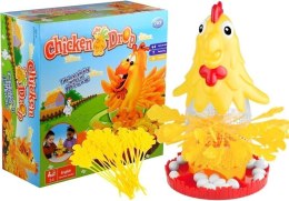 LEAN Toys Wesoła Gra Zręcznościowa Oskub Kurczaka 30 Piór 4 Graczy