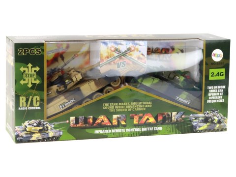 LEAN Toys Zestaw Czołgi Walczące Zdalnie Sterowane Czołg War Tank RC Bitwa Podczerwień LEAN Toys Zestaw Czołgi Walczące Zdalnie Sterowane Czołg War Tank RC Bitwa Podczerwień
