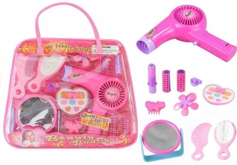 LEAN Toys Zestaw Kosmetyków Kosmetyczka Suszarka na Baterie LEAN Toys Zestaw Kosmetyków Kosmetyczka Suszarka na Baterie