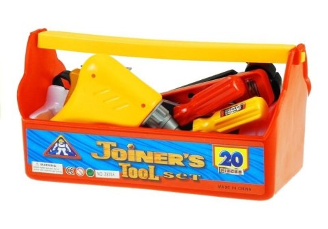 LEAN Toys Zestaw Narzędzi w Skrzynce Majsterkowicz Kask 20 elementów LEAN Toys Zestaw Narzędzi w Skrzynce Majsterkowicz Kask 20 elementów