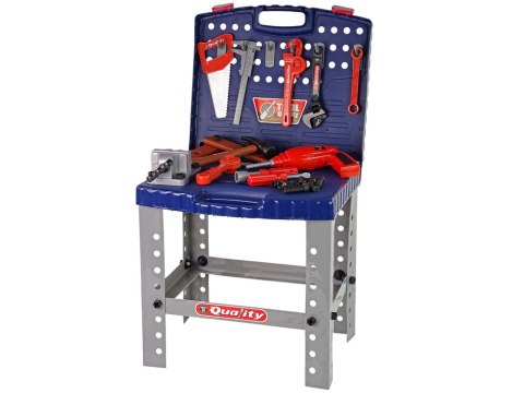 LEAN Toys Zestaw Narzędzi w Walizce Wiertarka Stolik Warsztat Akcesoria LEAN Toys Zestaw Narzędzi w Walizce Wiertarka Stolik Warsztat Akcesoria