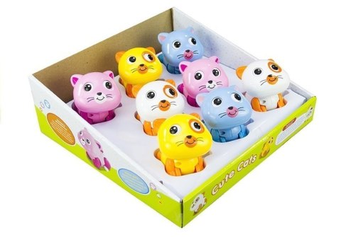 LEAN Toys Zwierzątka Nakręcane Kotki Chodzą Ruszają Ogonem LEAN Toys Zwierzątka Nakręcane Kotki Chodzą Ruszają Ogonem