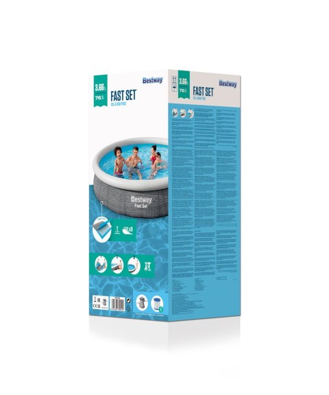 Bestway Basen Rozporowy 366 x 76 cm Bestway 57445 Bestway Basen Rozporowy 366 x 76 cm Bestway 57445