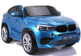 LEAN CARS Auto Na Akumulator BMW X6M Niebieskie Lakierowane