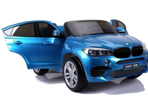 LEAN CARS Auto Na Akumulator BMW X6M Niebieskie Lakierowane LEAN CARS Auto Na Akumulator BMW X6M Niebieskie Lakierowane