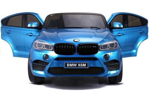 LEAN CARS Auto Na Akumulator BMW X6M Niebieskie Lakierowane LEAN CARS Auto Na Akumulator BMW X6M Niebieskie Lakierowane