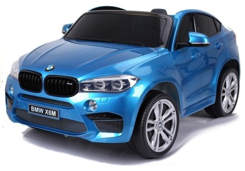 LEAN CARS Auto Na Akumulator BMW X6M Niebieskie Lakierowane LEAN CARS Auto Na Akumulator BMW X6M Niebieskie Lakierowane