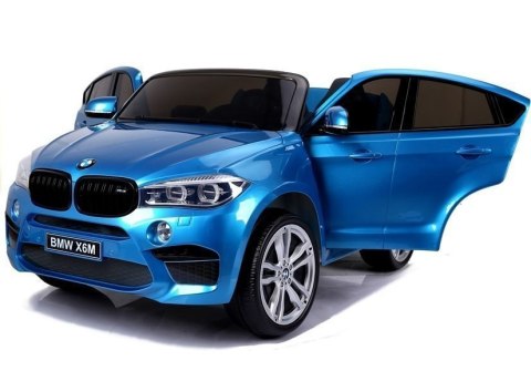 LEAN CARS Auto Na Akumulator BMW X6M Niebieskie Lakierowane LEAN CARS Auto Na Akumulator BMW X6M Niebieskie Lakierowane