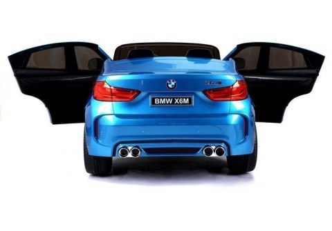 LEAN CARS Auto Na Akumulator BMW X6M Niebieskie Lakierowane LEAN CARS Auto Na Akumulator BMW X6M Niebieskie Lakierowane
