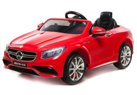 LEAN CARS Auto Na Akumulator Mercedes S63 AMG Czerwony LEAN CARS Auto Na Akumulator Mercedes S63 AMG Czerwony