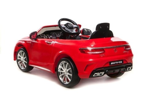 LEAN CARS Auto Na Akumulator Mercedes S63 AMG Czerwony LEAN CARS Auto Na Akumulator Mercedes S63 AMG Czerwony