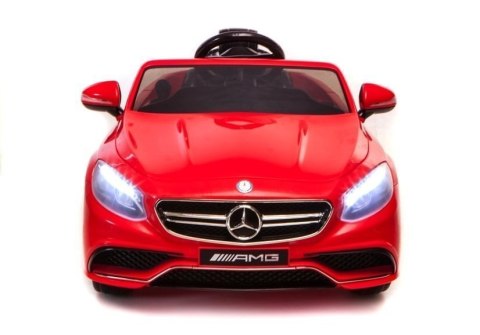 LEAN CARS Auto Na Akumulator Mercedes S63 AMG Czerwony LEAN CARS Auto Na Akumulator Mercedes S63 AMG Czerwony