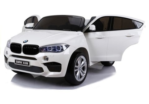 LEAN CARS Auto Na Akumulator NOWE BMW X6M Białe LEAN CARS Auto Na Akumulator NOWE BMW X6M Białe