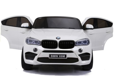 LEAN CARS Auto Na Akumulator NOWE BMW X6M Białe LEAN CARS Auto Na Akumulator NOWE BMW X6M Białe