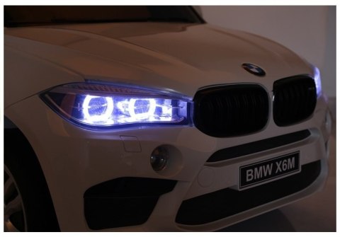 LEAN CARS Auto Na Akumulator NOWE BMW X6M Białe LEAN CARS Auto Na Akumulator NOWE BMW X6M Białe