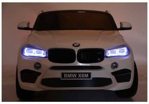 LEAN CARS Auto Na Akumulator NOWE BMW X6M Białe LEAN CARS Auto Na Akumulator NOWE BMW X6M Białe