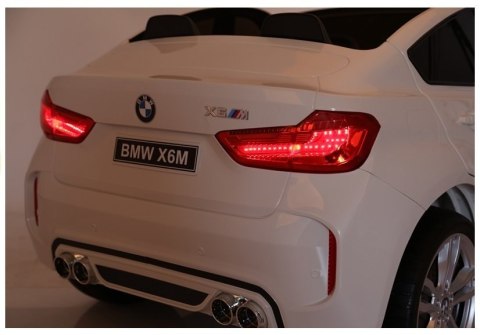 LEAN CARS Auto Na Akumulator NOWE BMW X6M Białe LEAN CARS Auto Na Akumulator NOWE BMW X6M Białe