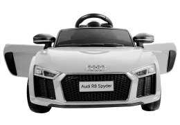 LEAN CARS Auto na Akumulator Audi R8 Spyder Biały
