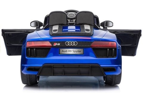 LEAN CARS Auto na Akumulator Audi R8 Spyder Niebieskie Lakierowane LEAN CARS Auto na Akumulator Audi R8 Spyder Niebieskie Lakierowane
