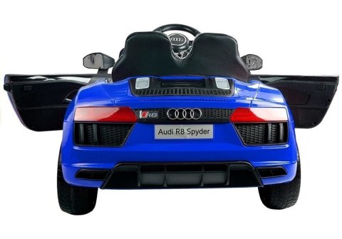 LEAN CARS Auto na Akumulator Audi R8 Spyder Niebieskie Lakierowane LEAN CARS Auto na Akumulator Audi R8 Spyder Niebieskie Lakierowane