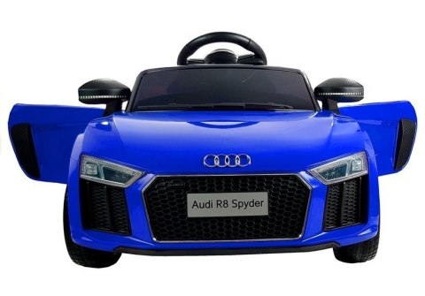 LEAN CARS Auto na Akumulator Audi R8 Spyder Niebieskie Lakierowane LEAN CARS Auto na Akumulator Audi R8 Spyder Niebieskie Lakierowane