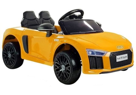 LEAN CARS Auto na Akumulator Audi R8 Spyder Żółty LEAN CARS Auto na Akumulator Audi R8 Spyder Żółty