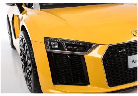 LEAN CARS Auto na Akumulator Audi R8 Spyder Żółty LEAN CARS Auto na Akumulator Audi R8 Spyder Żółty